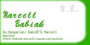 marcell babiak business card